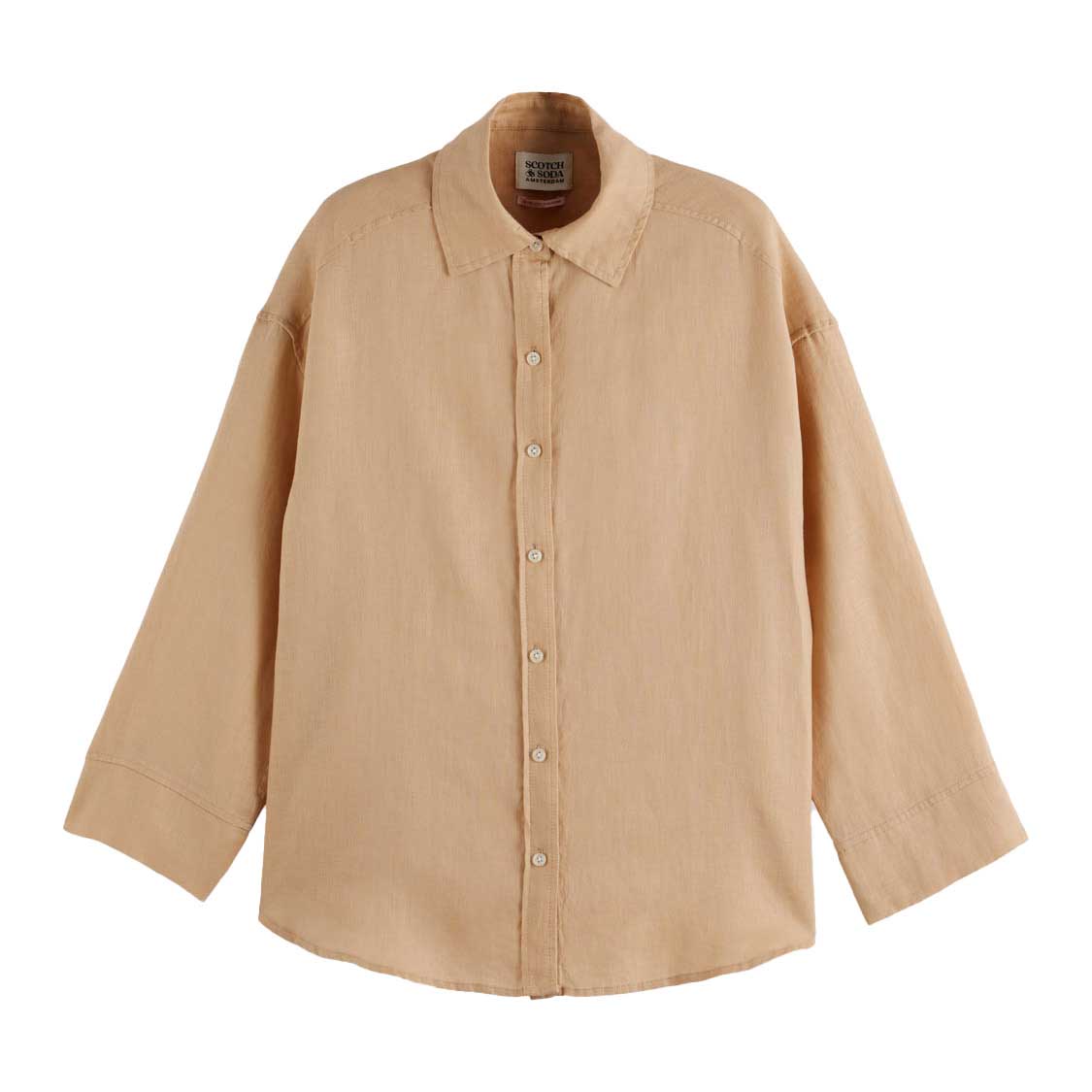 Scotch & Soda Wide Sleeve Linen Shirt